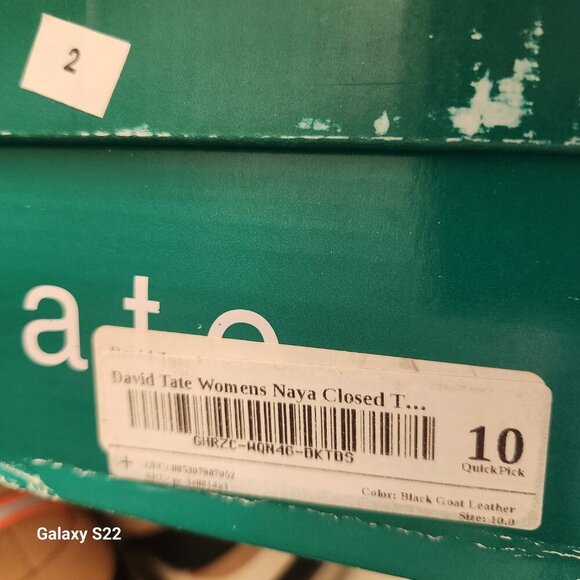 David Tate "Naya" Black Leather Slip on booties. NIB. Size 10 Narrow - Picture 8 of 11